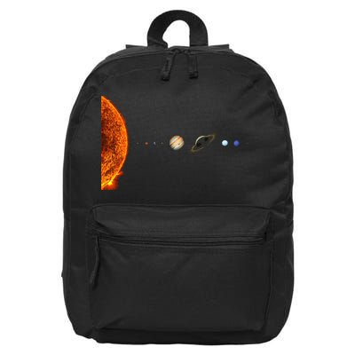Nerdy Solar System Galaxy Solar System Astronomy 16 in Basic Backpack