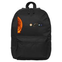 Nerdy Solar System Galaxy Solar System Astronomy 16 in Basic Backpack