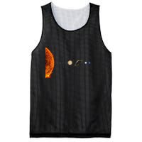 Nerdy Solar System Galaxy Solar System Astronomy Mesh Reversible Basketball Jersey Tank