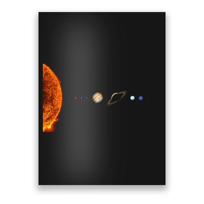 Nerdy Solar System Galaxy Solar System Astronomy Poster
