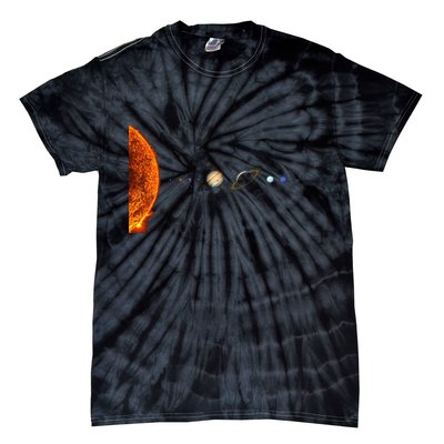 Nerdy Solar System Galaxy Solar System Astronomy Tie-Dye T-Shirt