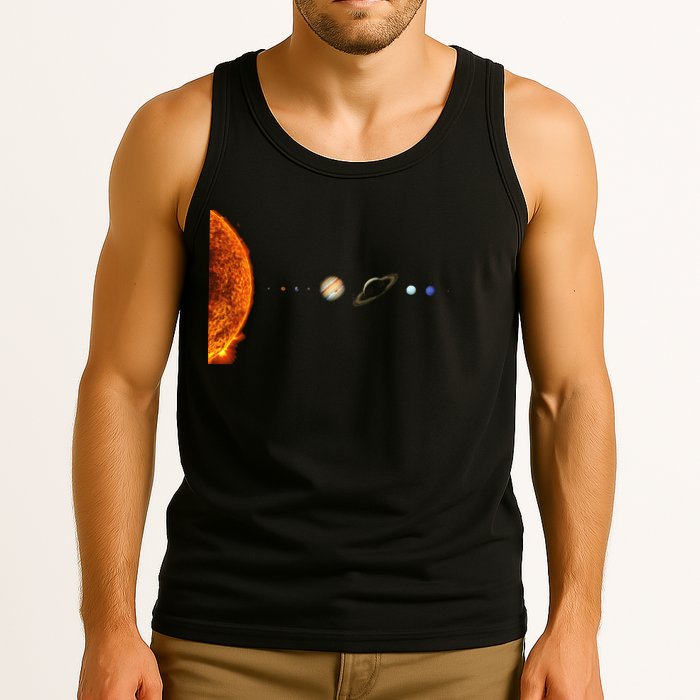 Nerdy Solar System Galaxy Solar System Astronomy Tank Top