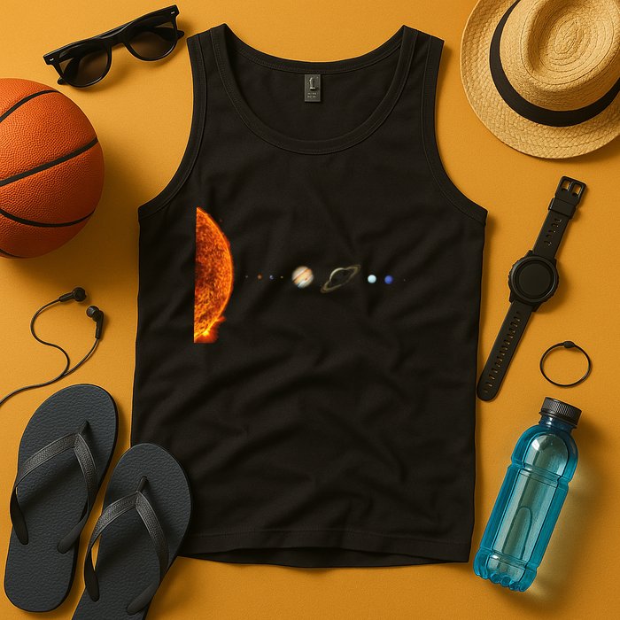 Nerdy Solar System Galaxy Solar System Astronomy Tank Top