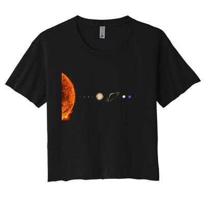 Nerdy Solar System Galaxy Solar System Astronomy Crop Top