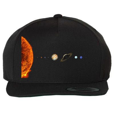 Nerdy Solar System Galaxy Solar System Astronomy Wool Snapback Cap