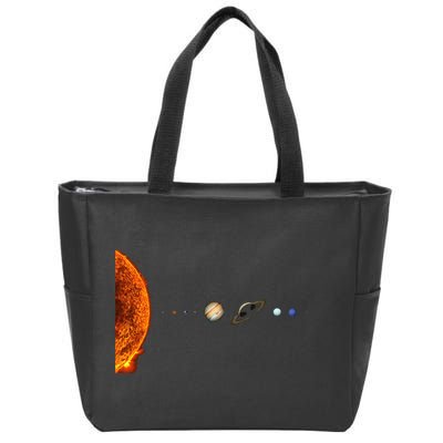 Nerdy Solar System Galaxy Solar System Astronomy Zip Tote Bag