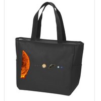 Nerdy Solar System Galaxy Solar System Astronomy Zip Tote Bag