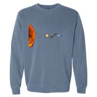 Nerdy Solar System Galaxy Solar System Astronomy Garment-Dyed Sweatshirt