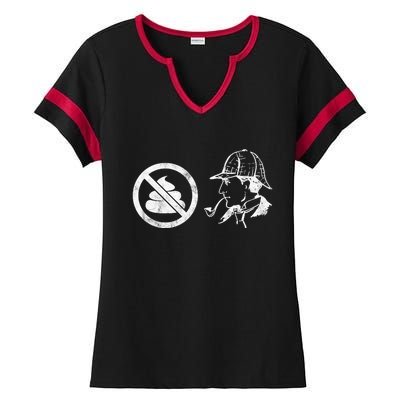 No Shit Sherlock Ladies Halftime Notch Neck Tee