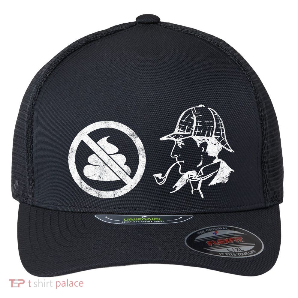 No Shit Sherlock Flexfit Unipanel Trucker Cap