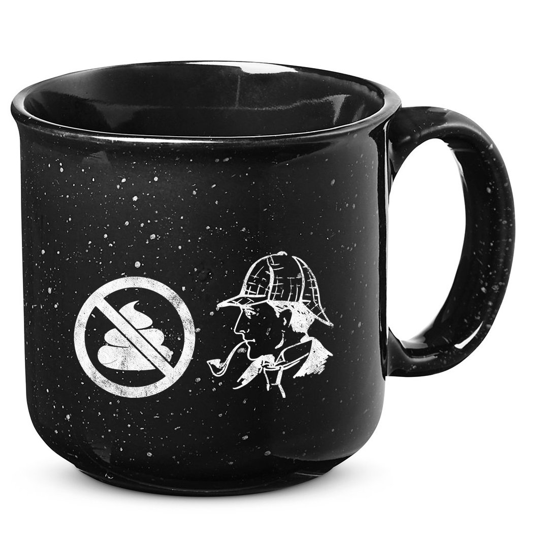 No Shit Sherlock 15oz Campfire Ceramic Mug