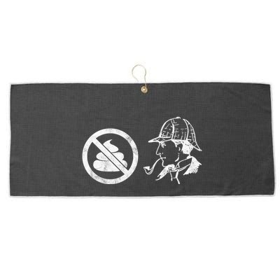 No Shit Sherlock Large Microfiber Waffle Golf Towel