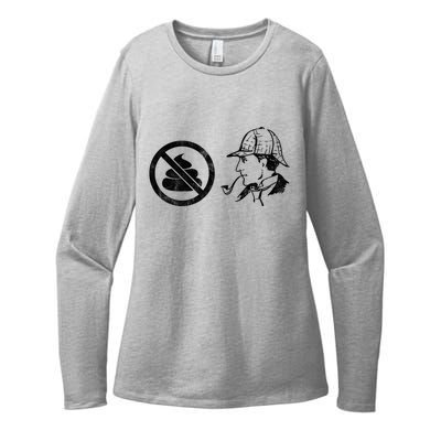 No Shit Sherlock Womens CVC Long Sleeve Shirt