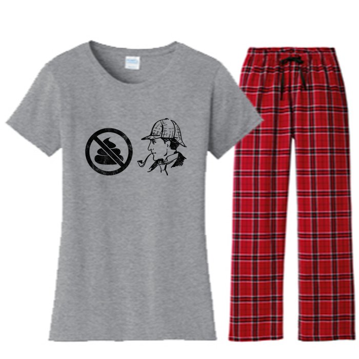 No Shit Sherlock Women's Flannel Pajama Set