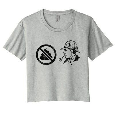 No Shit Sherlock Women's Crop Top Tee