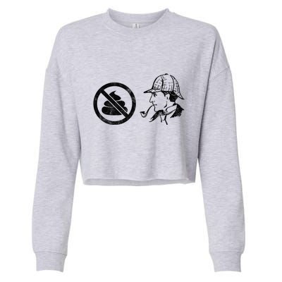 No Shit Sherlock Cropped Pullover Crew