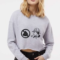 No Shit Sherlock Cropped Pullover Crew