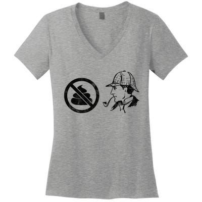 No Shit Sherlock Women's V-Neck T-Shirt