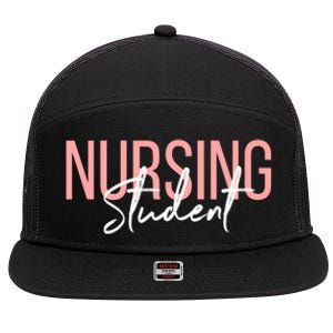 Nursing Student School Survivor Graduation Cool Gift 7 Panel Mesh Trucker Snapback Hat