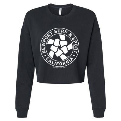 Newport Surf & Sport California Original Vintage Logo1976 Cropped Pullover Crew