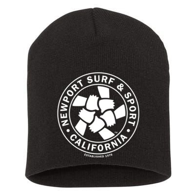 Newport Surf & Sport California Original Vintage Logo1976 Short Acrylic Beanie