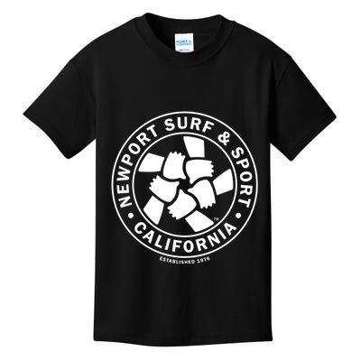 Newport Surf & Sport California Original Vintage Logo1976 Kids T-Shirt