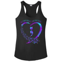 No Story Should End Happy Suicide Awareness Support Ladies PosiCharge Competitor Racerback Tank