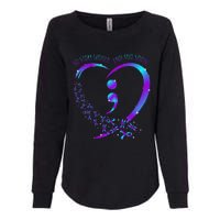 No Story Should End Happy Suicide Awareness Support Womens California Wash Sweatshirt