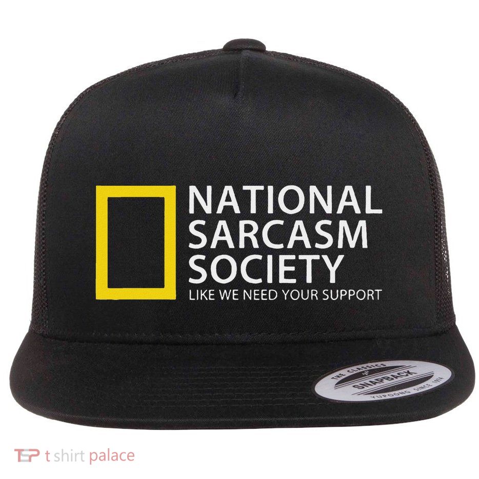 National Sarcasm Society Flat Bill Trucker Hat