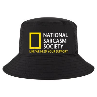 National Sarcasm Society Funny Satirical Parody Cool Comfort Performance Bucket Hat