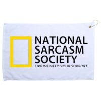 National Sarcasm Society Grommeted Golf Towel