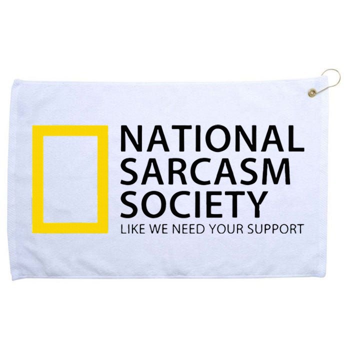 National Sarcasm Society Grommeted Golf Towel