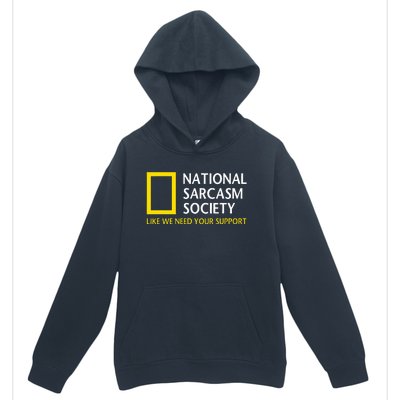 National Sarcasm Society Funny Satirical Parody Designs Urban Pullover Hoodie