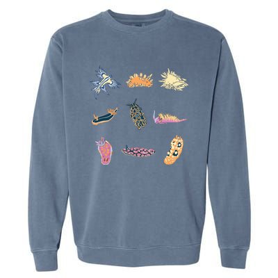 Nudibranch Sea Slug Marine Biologist And Aquarist Garment-Dyed Sweatshirt