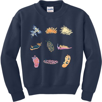 Nudibranch Sea Slug Marine Biologist And Aquarist Kids Sweatshirt