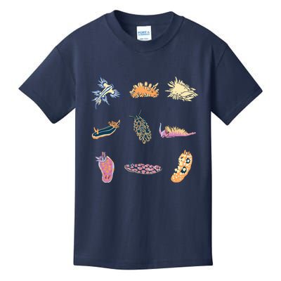 Nudibranch Sea Slug Marine Biologist And Aquarist Kids T-Shirt