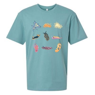 Nudibranch Sea Slug Marine Biologist And Aquarist Sueded Cloud Jersey T-Shirt