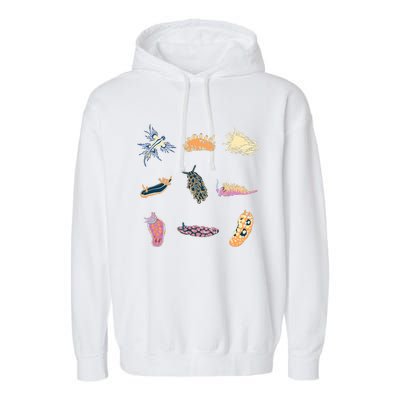 Nudibranch Sea Slug Marine Biologist And Aquarist Garment-Dyed Fleece Hoodie