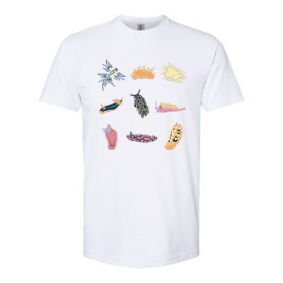 Nudibranch Sea Slug Marine Biologist And Aquarist Softstyle CVC T-Shirt