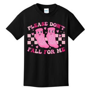 Non Slip Socks Please DonT Fall For Me Medical Nurse Kids T-Shirt