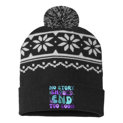 No Story Should End Too Soon USA-Made Snowflake Beanie