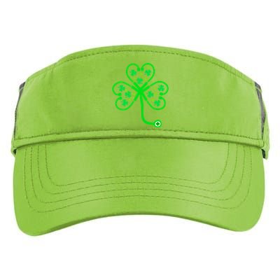 Nurse Shamrock St Patricks Day Nursing Stethoscope Irish Gift Adult Drive Performance Visor