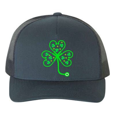 Nurse Shamrock St Patricks Day Nursing Stethoscope Irish Gift Yupoong Adult 5-Panel Trucker Hat