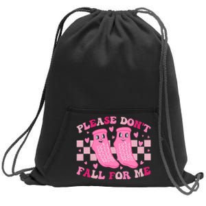 Non Slip Socks Please DonT Fall For Me Medical Nurse Sweatshirt Cinch Pack Bag