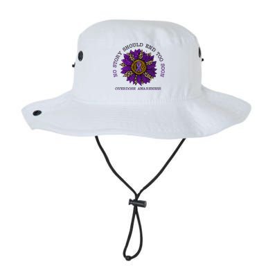 No Story Should End Too Soon Overdose Awareness Sunflower Ribbon Bucket Hat
