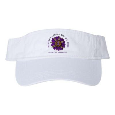 No Story Should End Too Soon Overdose Awareness Sunflower Ribbon Visor