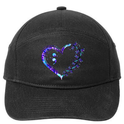 No Story Should End Too Suicide Prevention Awareness 7-Panel Snapback Hat