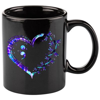 No Story Should End Too Suicide Prevention Awareness 11oz C Handle Ceramic Mug