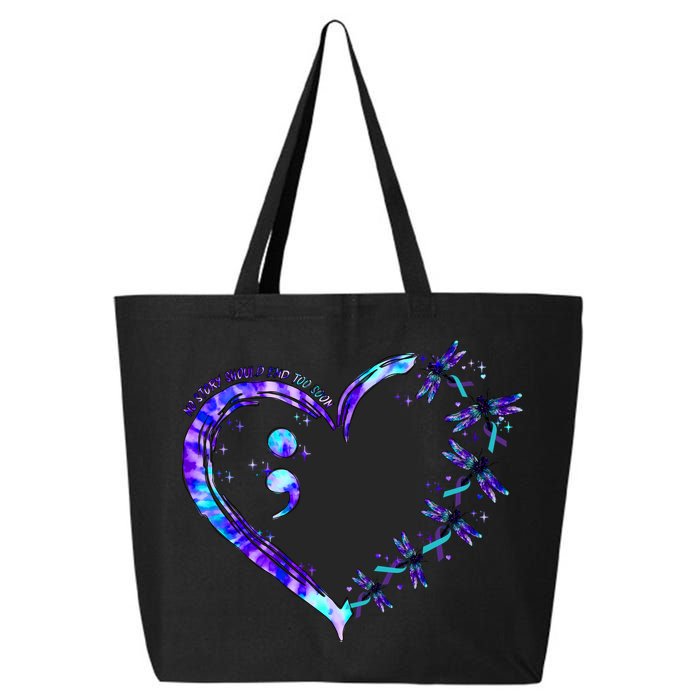 No Story Should End Too Suicide Prevention Awareness 25L Jumbo Tote