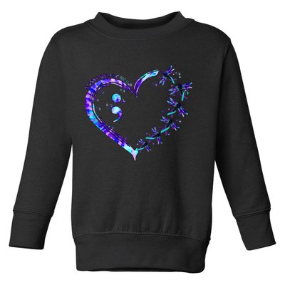 No Story Should End Too Suicide Prevention Awareness Toddler Sweatshirt